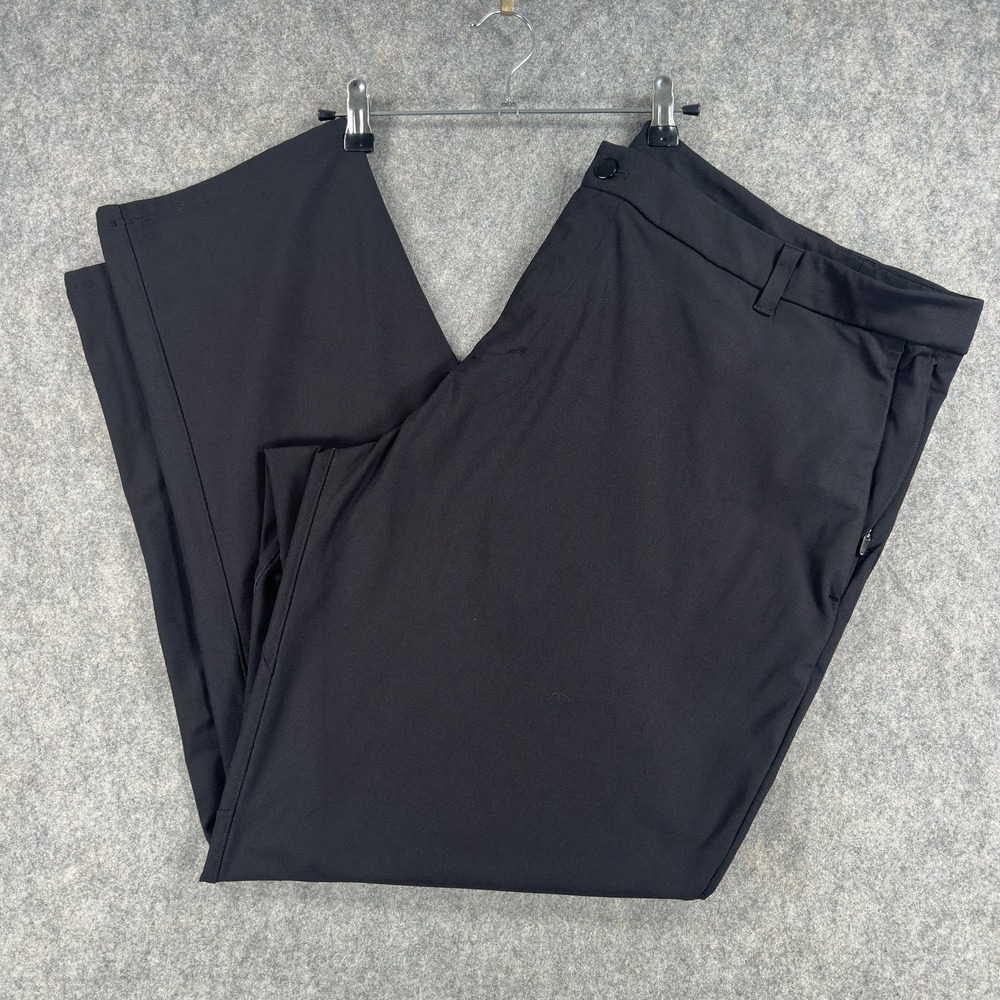 Lululemon Commission Pants Mens 46x30 Black Stretch Dress Chino Golf